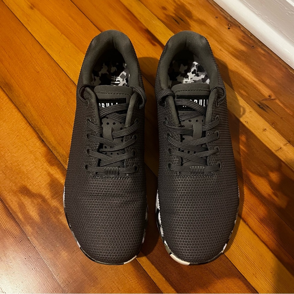 NoBull Outwork Super Fabric Gray/ Black Athletic Trainer, Camo Sole, M- 7.5, W-9 - Picture 5 of 10